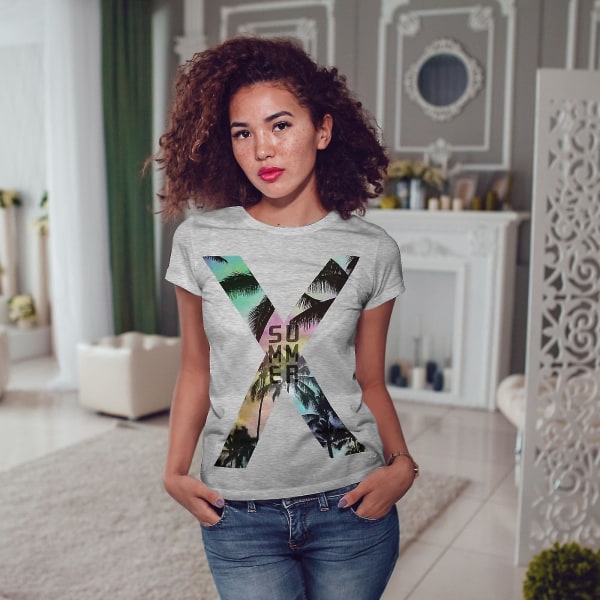 Tropisk sommarvärme T-shirt för kvinnor 3XL