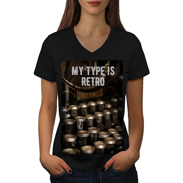 Retro typ Gammal T-shirt för kvinnor M