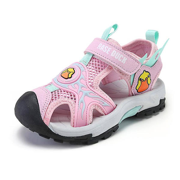 Barns strandtofflor Modesandaler Utomhus Halkfria inomhusskor 2Ca10 Pink 34