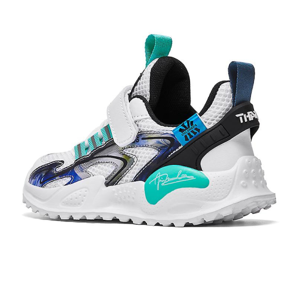 Barnskor Andas Sneakers Löparskor för pojkar 216 WhiteGreen 28