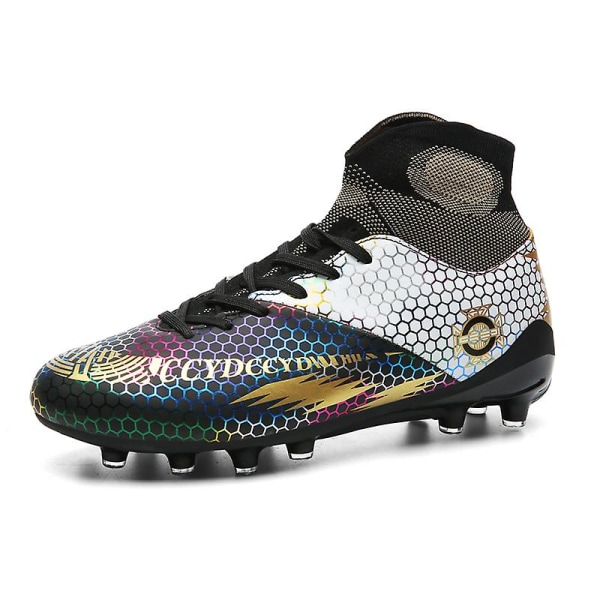 Fotbollsskor för män Spikes Fotbollsskor för ungdomar Stövlar Athletic Sneaker 3C7878 Black 45