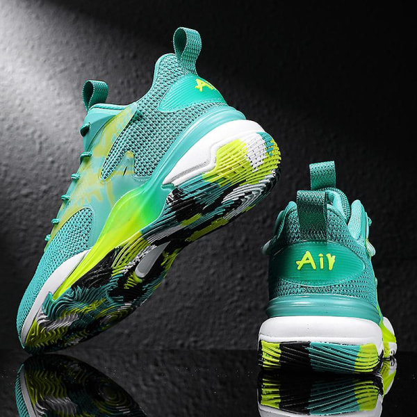 Basketskor för män Andas Sneakers Löparskor 3A28288B Cyan 41