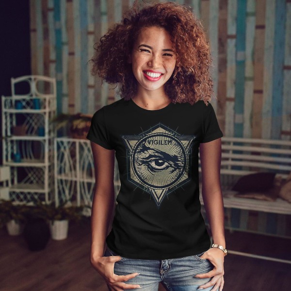 Vintage Triangel Women Blackt-shirt L