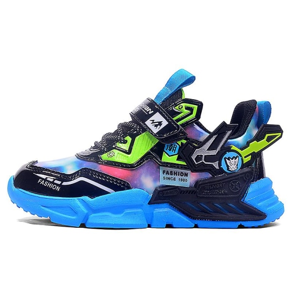 Sneakers för barn som andas löparskor Mode Sportskor 606 Blue 32