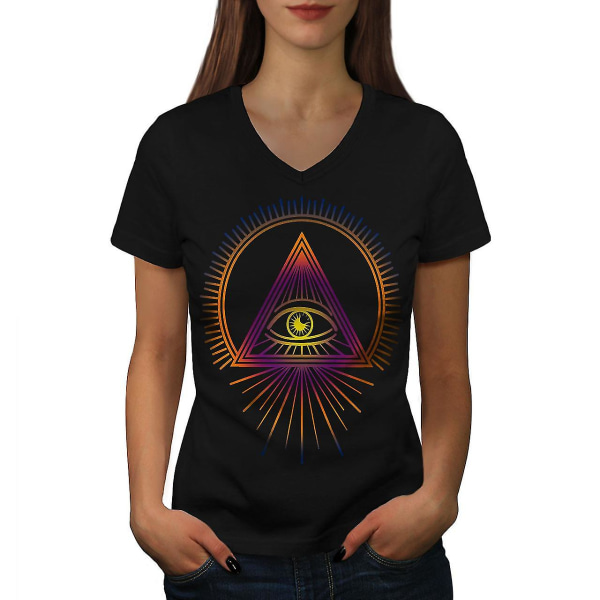 Triangel Mode T-shirt för kvinnor M