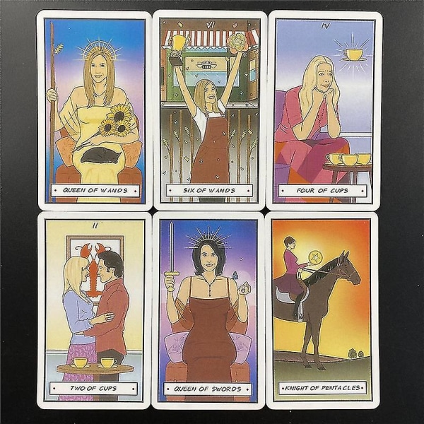 Friends Tarot-kort baserade på strukturen hos den klassiska kortleken Divination Kortspel Brädspel Light See53st Ts172