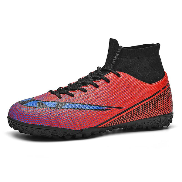 Fotbollsskor för män Halkfria fotbollsskor Klossar Gräs Fotbollssneakers 3AR2313 Red 39