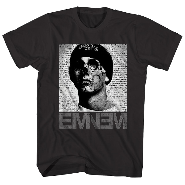 Eminem T Shirt Smal skuggig skalle Eminem Shirt S