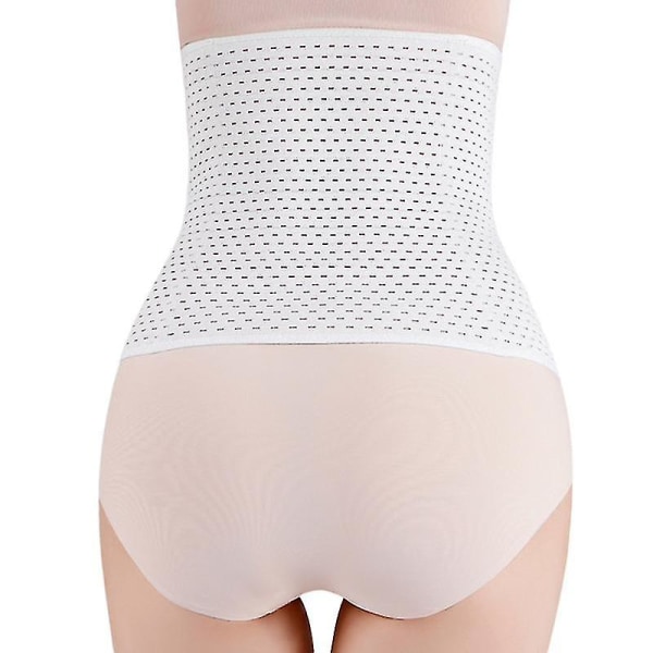 Korsettbälte för kvinnor i waist trainer : Underkläder Sport Mage Control Long Torso Shapewear WHITE XS