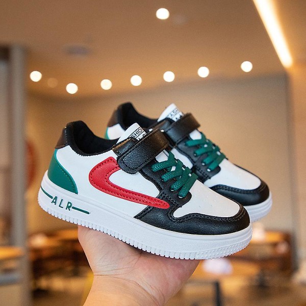 Boys Sneakers Andas Flickor Skateboarding Skor Löparskor 3D823 Green 29