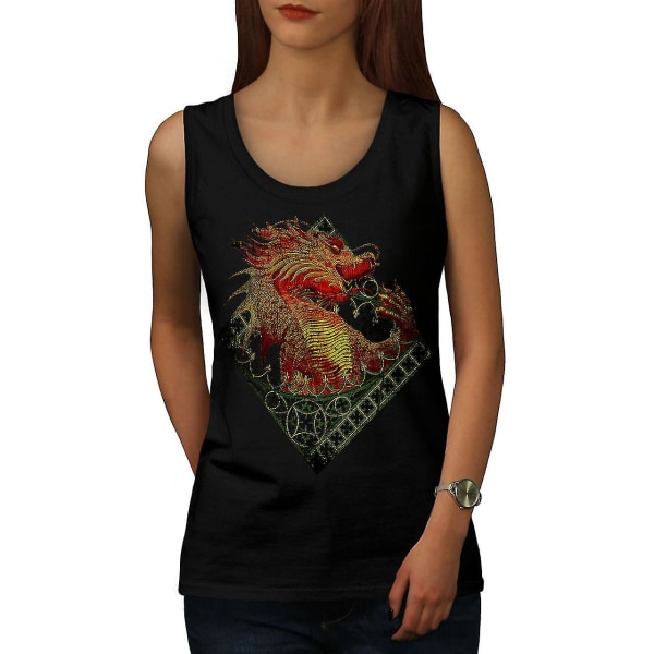 Asian Dragon Dam Blacktank Top S