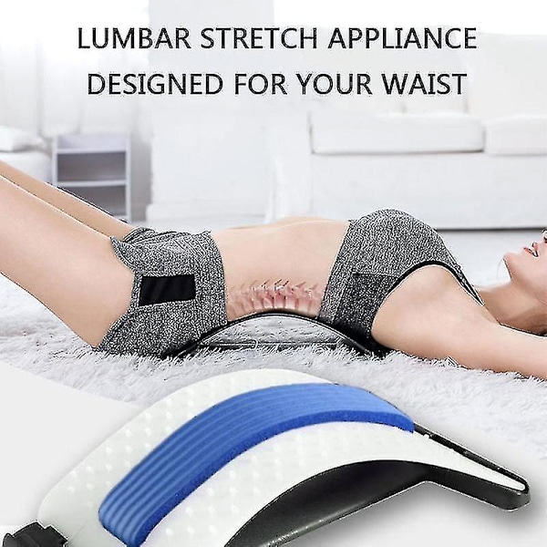 1 st Back Stretch Utrustning Massager Bår Fitness Svankstöd Avslappning Ryggsmärta Smärta Hälsovård D