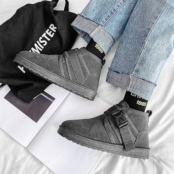 Herr Vinterskor Varmbröd Skor Snow Boots Frcb985 Gray 41