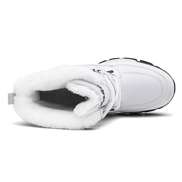 Dam Vinterstövlar Snow Boot Plysch Varma Skor Vattentät Boot 1622 Gray 41