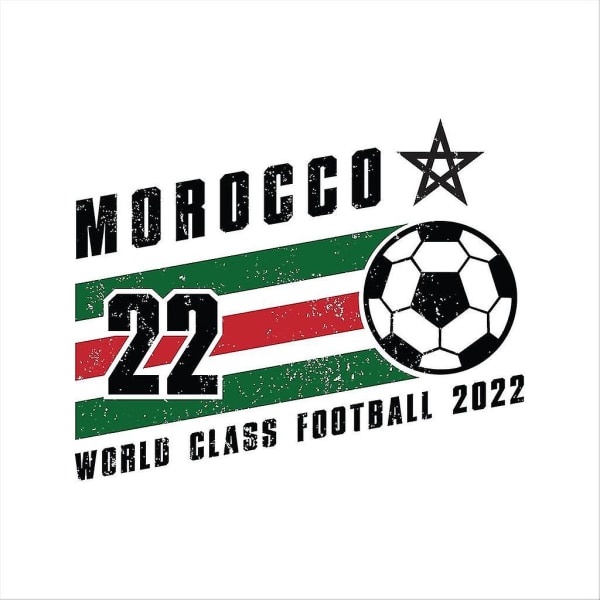 Marocko fotboll i världsklass 2022 med huvtröja för barn