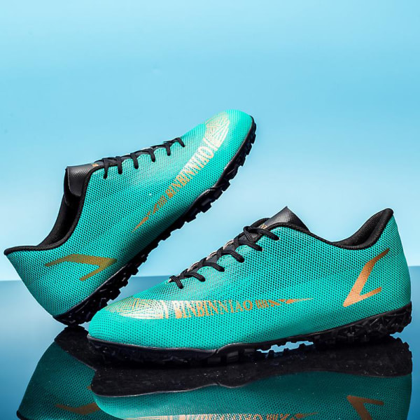 Fotbollsskor för män Halkfria fotbollsskor Klossar Gräs Fotbollssneakers Yj1899 Green 35