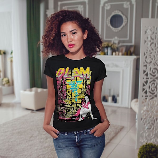 Glamorös T-shirt för flickamode för kvinnor M