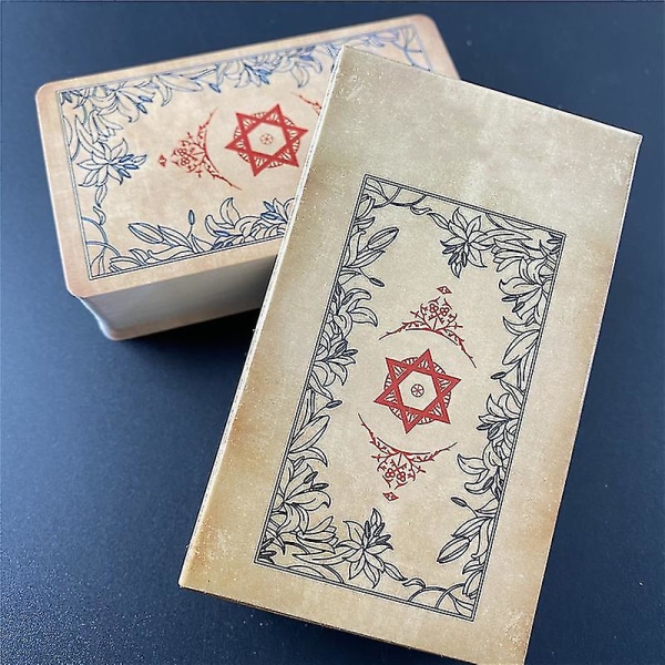 The New Tarot Collection Cards Klassiska brädspel Fantasifulla Oracle Divination Desk-spel med pdf-guidebok78st Tt95