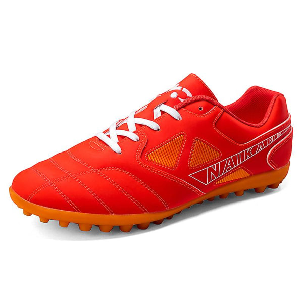 Fotbollsskor för män Halkfria fotbollsskor Klossar Gräs Fotbollssneakers 3C22028 Red 44