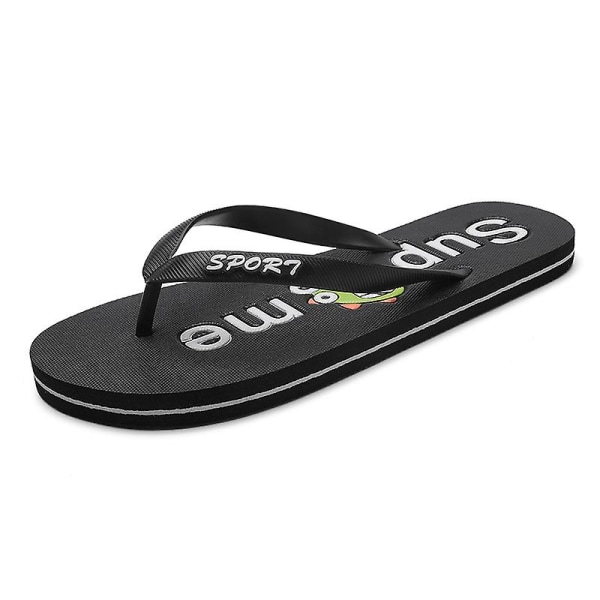 Herrtofflor Halkfria strandskor Flip Flops A126 Black 38