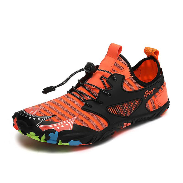 Vattenskor för män Quick-Dry Aqua Yoga Skor Barefoot Beach Sportskor Yj22103 Orange 40