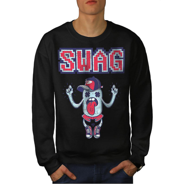 Swag Urban Cool Funy Men Blacksweatshirt S