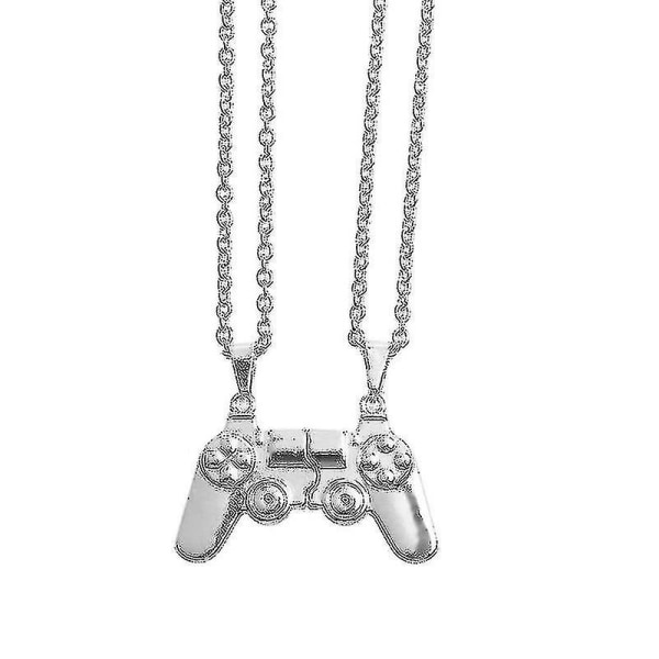 2 st Game Controller Par Halsband Magnet Matchande Halsband För Kvinnor Män B
