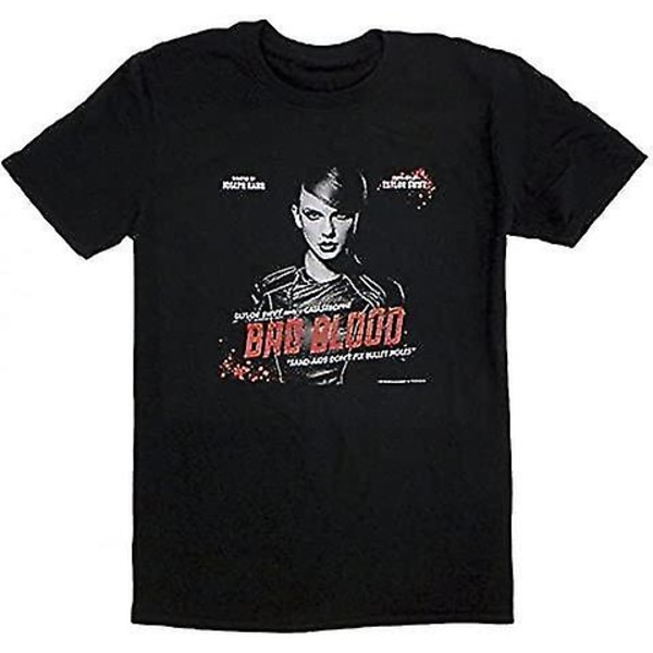 Taylor Swift 1989 Bad Blood Video Tee Svart unisex T-shirt (medium) XL