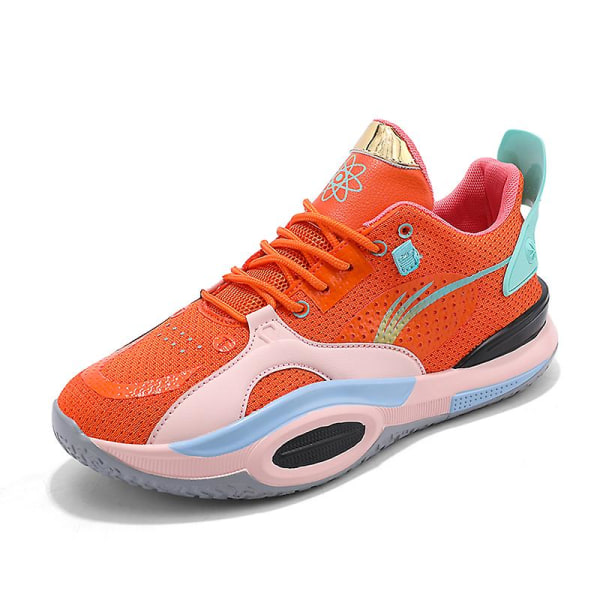 Basketskor för män Mode Halkfria sneakers Sportskor som andas Yj2199 Orange 43
