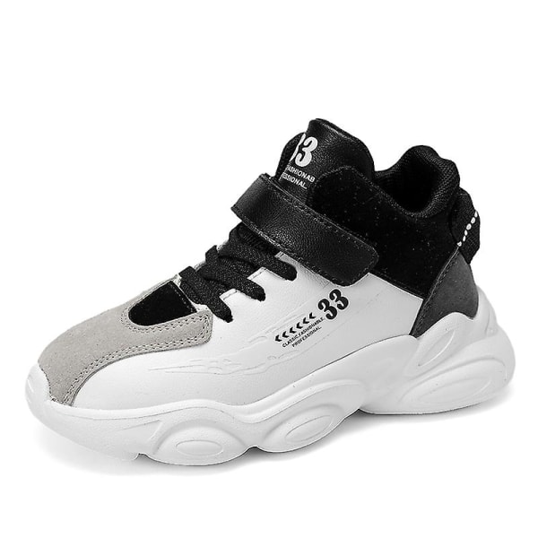 Barnbasketskor Mode Halkfria sneakers Andas sportskor Q300 White 33