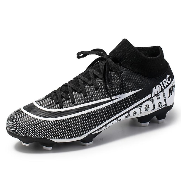 Fotbollsskor för herr, halkfria fotbollsskor, Gräs Fotbollssneakers Yj8508 Black 44