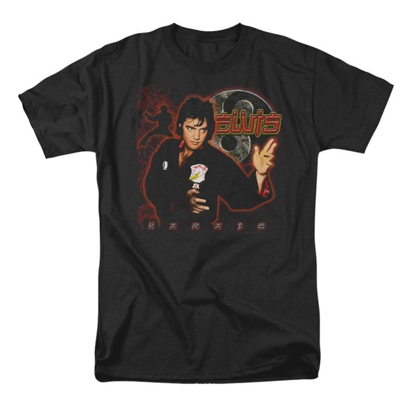 Elvis Presley Karate T-shirt Black XXL