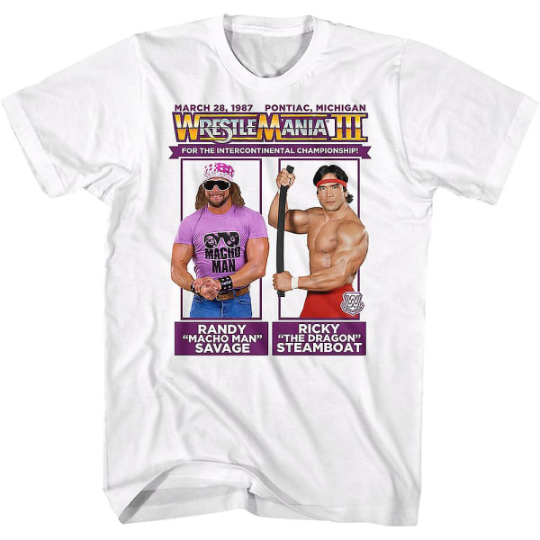 Macho Man Ricky Steamboat WrestleMania T-shirt XL