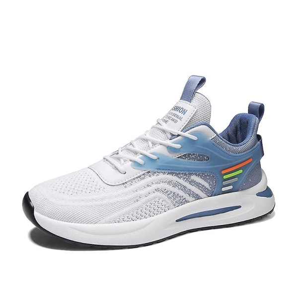 Herrsneakers Andas Flyknit Löparskor Sportskor 2Dx2226 WhiteBlue 41