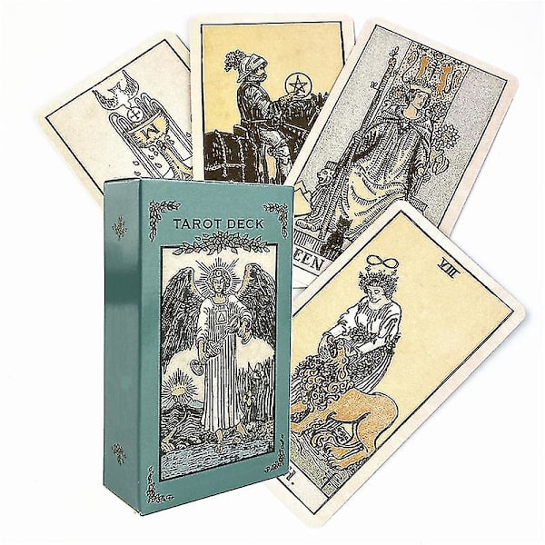 Cards Of Time Oracle Hitta rätt ögonblick Tarotkort Pappershäfte Instruktioner Spanska Engelska Board Deck For Party78st Tt201