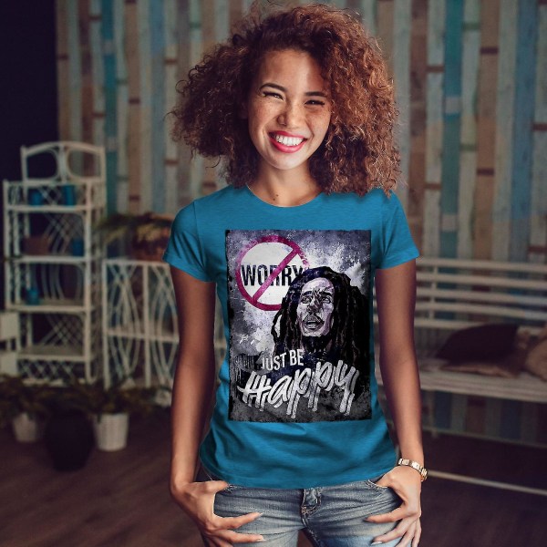 Marley Happy Women Royal T-shirt S