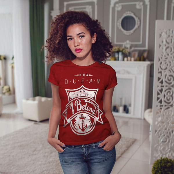 The Ocean Belong Vintage Women Redt-shirt L