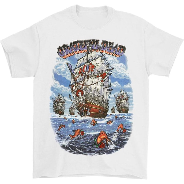 Grateful Dead Ship Of Fools White Tee T-shirt S