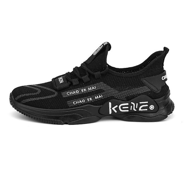 Herrsneakers löptennisskor Lättviktsventilerande Sport Athletic 3Dk219 BlackWhite 40