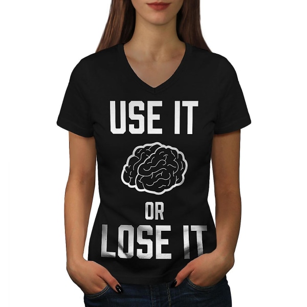 Brain Geek Say Funy Women T-shirt L