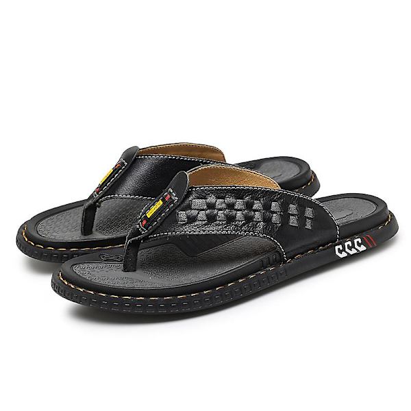 Herr Sport Flip Flops Komfort Casual Stringsandaler Utomhus 3C8611 Black 41