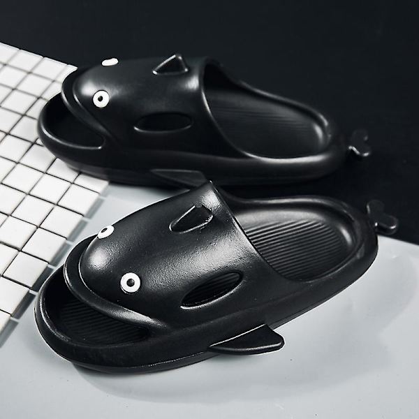 Män Kvinnor Strandtofflor Mode Sandaler Utomhus Halkfria inomhusskor 5001 Black 40-41