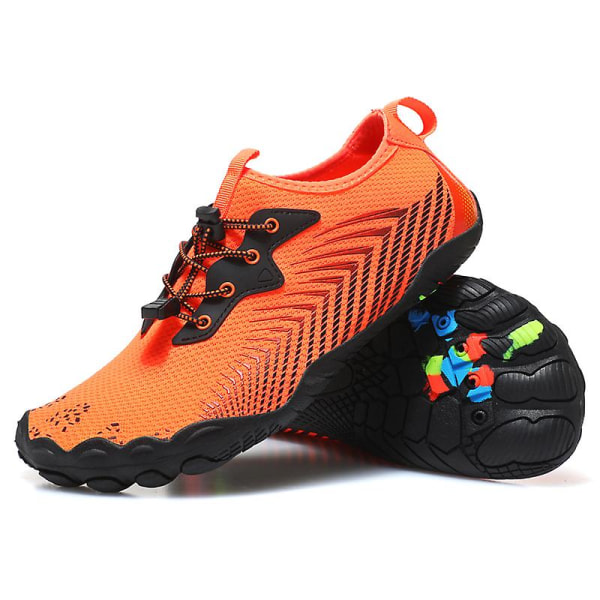 Vattenskor för män Snabbtorkande Sport Aqua Skor 3B977 Orange 39