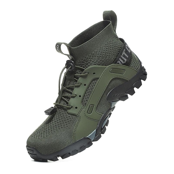 Vandringsskor för män Trailrunning Skor Halksäkra Fitness Promenad Jogging Sneakers 3Cw25 Green 42