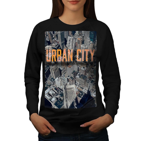 Urban City Photo Fashion Women Blacksweatshirt 3XL