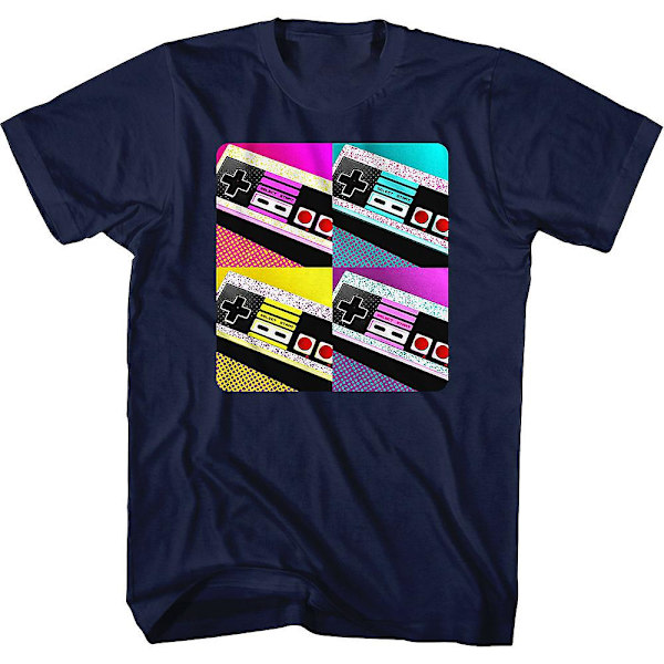 Pop Art spelkontroller Nintendo T-shirt M