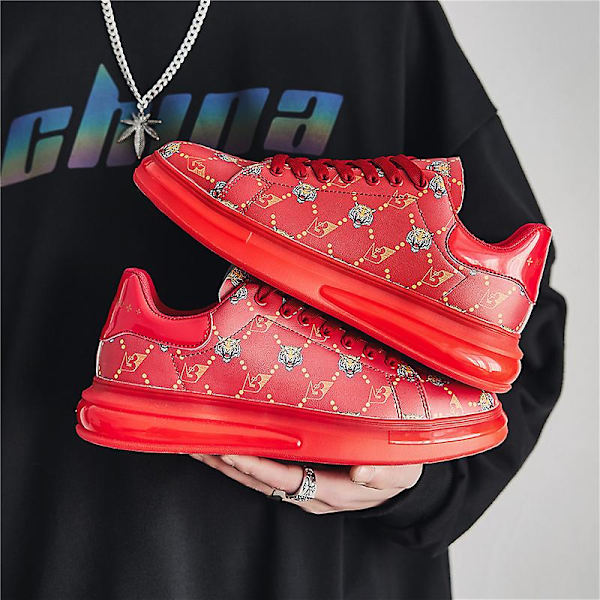 Herrsneakers Andas löparskor Mode Sportskor 3Bfb2535 Red 41