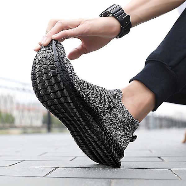 Sommarskor för män Loafers Andas herrsneakers Mode bekväm casual 2G227 Gray 38