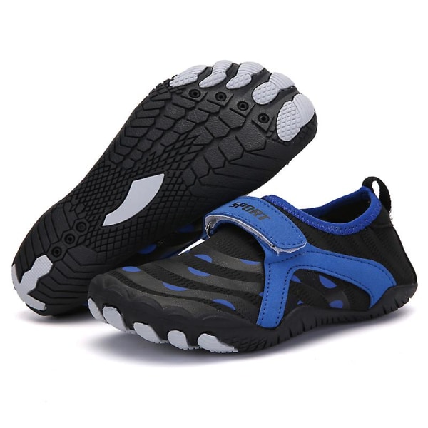 Vattenskor för barn Cykelskor Beach Pool Skor River Walking Shoes 022 Black 31