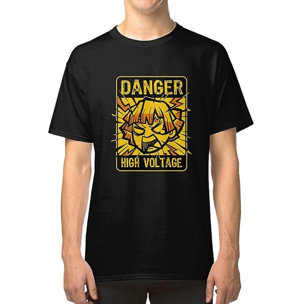 Zenitsu High Voltage - Manga Anime - T-shirt med rolig karaktär XL